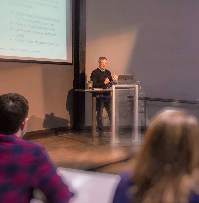 sales and marketing operations workshop lead by Chris Peer