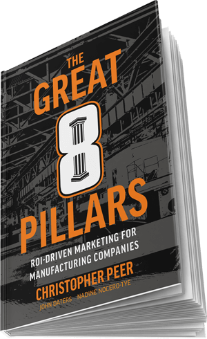 Great 8 Pillars of ROI Driven Marketing book by Chris Peers